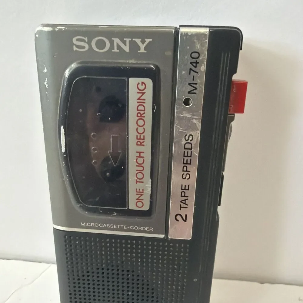 Sony M-740 MicroCassette Recorder One Touch Recording - For Parts Only